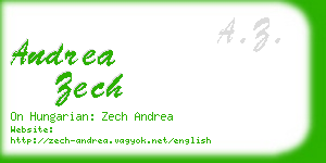 andrea zech business card